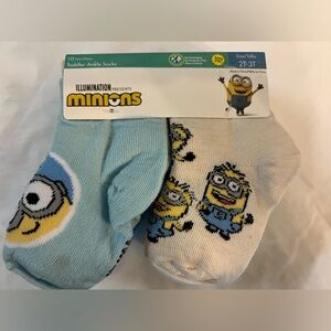 NWT Minions Toddler Multipack Ankle Socks